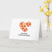 Schattige 'Je hebt een pizza gestolen mijn hart' w Kaart (Gele Bloem)
