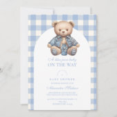 Schattige Jean Baby Denim Baby shower Kaart (Voorkant)