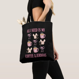 Schattige JERBOA EN COFFEE Tote Bag