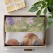 Schattige Jersey Koe en Kalf Wildflower Decoupage Tissuepapier (Geschenk)