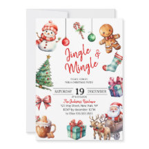 Schattige Jingle & Mingle Kerstfeest