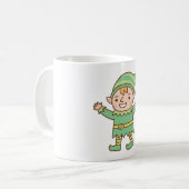 Schattige Jolly Elf Doodle Koffiemok (Voorkant links)