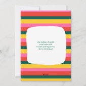 Schattige Jolly Gingerbread Kerstmis Fotokaart Feestdagenkaart (Achterkant)