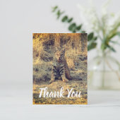 Schattige jonge bobcat bedankt briefkaart (Staand voorkant)