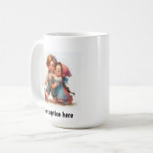 Schattige jonge Munchkins in  kleding Koffiemok (Voorkant links)