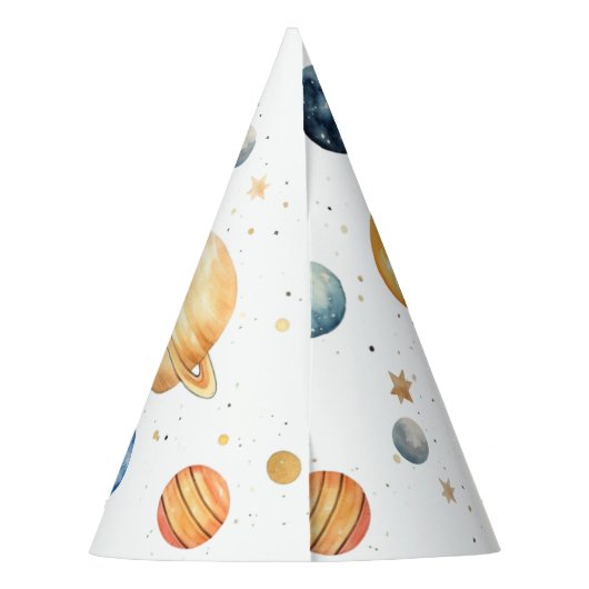 Schattige Jongen Astronaut Ruimte Verjaardagsfeest Feesthoedjes (Achterkant)