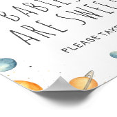 Schattige Jongen Astronaut Space Baby's zijn lief  Poster (Hoek)