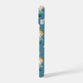 Schattige Jongen en Sterren Patroon iPhone 15 Case (Linkerkant)
