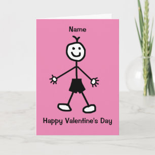 Schattige jongen Valentijnsdag Kaart