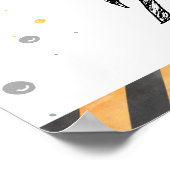 Schattige Jongen Verjaardag Bouwvoertuigen Partij Poster (Hoek)