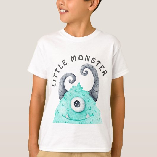 Schattige Jongens Klein Monster T-shirt (Voorkant)