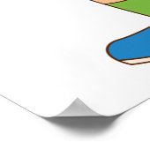 Schattige jongens met voedselbakjes poster (Hoek)