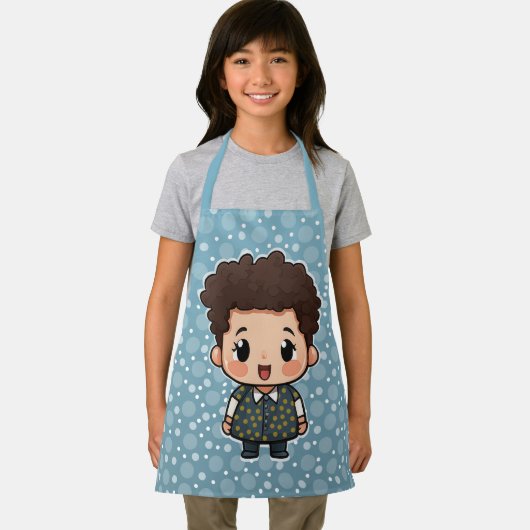 Schattige jongetje schort (Insitu)