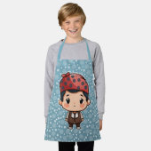 Schattige jongetje schort (Gedragen)