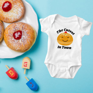 Schattige joods Baby Gift voor Chanoeka Romper