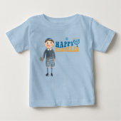 Schattige joodse jongen Prettig Chanukka  (Voorkant)