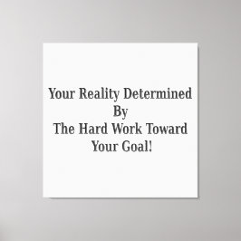 Schattige jouw reality design voor jou! houten wan canvas afdruk