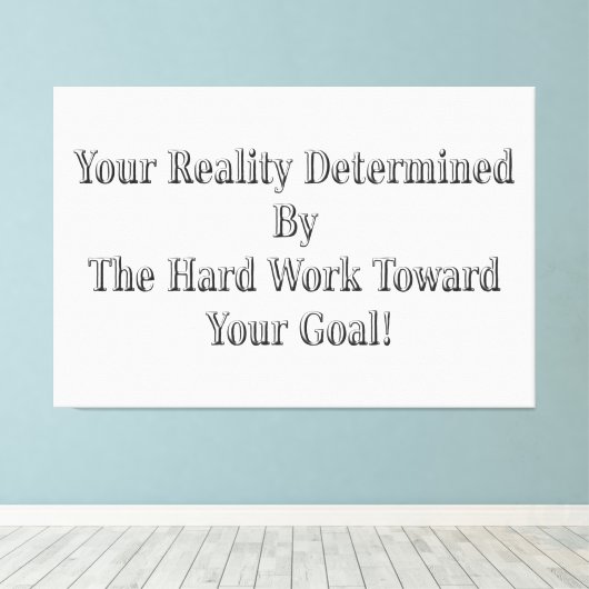 Schattige jouw reality design voor jou! Mok Canvas Afdruk (Insitu (Houten vloer))