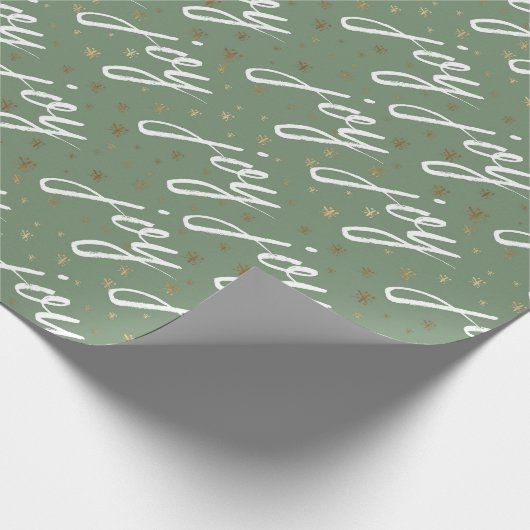 Schattige Joy begroet kerstpapier Cadeaupapier (Hoek)