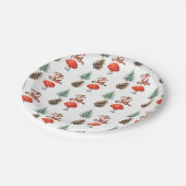 Schattige Jumping Baby Rendier Kerstfeest Papieren Bordje (Gekanteld)