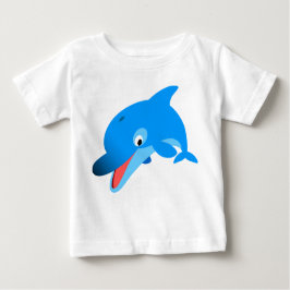 Schattige Jumping Cartoon Dolfijn Baby T-shirt