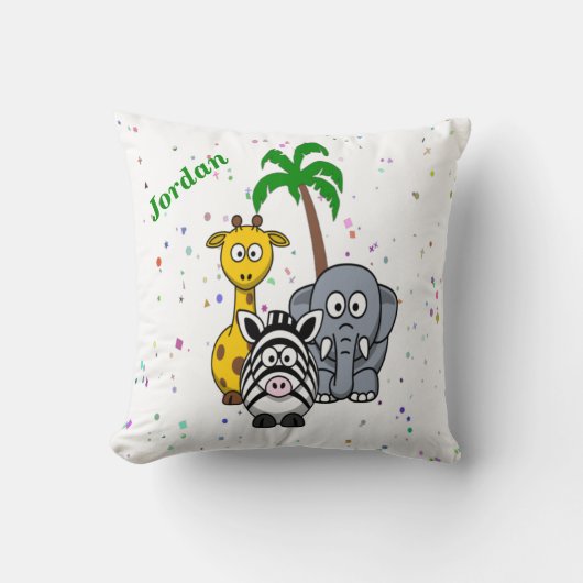 Schattige jungle dieren kussen (Voorkant)