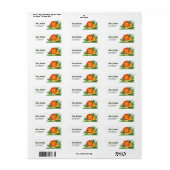 Schattige Jungle Safari Dier Leeuw Etiket (Full Sheet)
