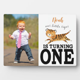 Schattige Jungle Safari Wild One Baby's Eerste Ver Fotoplaat