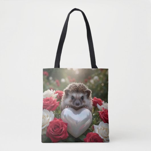 Schattige Juni Egel met Parel Hart Tote Bag (Voorkant)