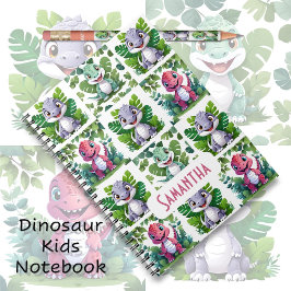 Schattige Jura Dinosaurus Kinderen Notitieboek
