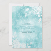 Schattige jurk bokeh witte rozen zoet zestien kaart (Achterkant)