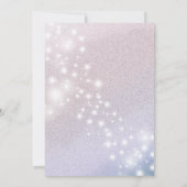 Schattige jurk met mousserende glittery ombre kaart (Achterkant)