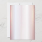 Schattige jurk roos goud glittery ombre i kaart (Achterkant)