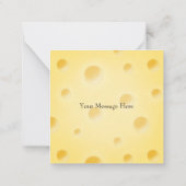 Schattige kaasdop, Bleek geel, aangepast Notitiekaartje (Achterkant)