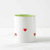Schattige kabouter gekleed in groen mok (Midden)