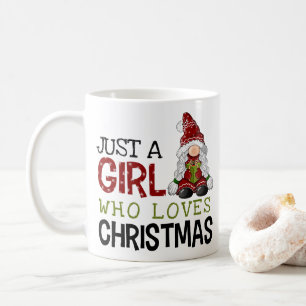 Schattige Kabouter Gewoon een Meisje Dat van Kerst Koffiemok