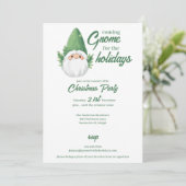 Schattige Kabouter Sint voor de Feestdagen Feestdagenkaart (Staand voorkant)