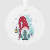 Schattige Kabouter Sneeuwvlokken Onze Eerste Kerst Ornament (achterkant)