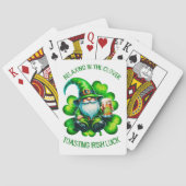 Schattige Kabouter St. Patrick's Day met Bier | Pokerkaarten (Achterkant)