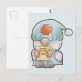Schattige Kabouter Verpleegster Word Gauw Beter Briefkaart (Voorkant / Achterkant)