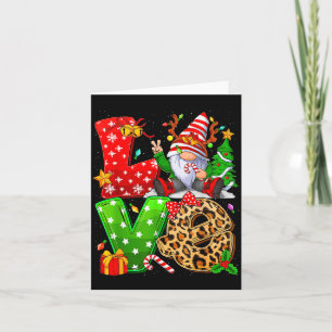 Schattige Kabouterfamilie Kerstmis Voor Vrouwen Ma Kaart