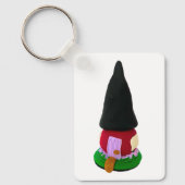 Schattige kabouterhuis, handgemaakt in polymeerkle sleutelhanger (Voorkant)