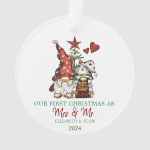 Schattige kabouters kerstboom onze eerste kerst ornament
