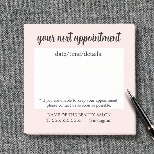 Schattige Kale Roos Handgeschreven Afspraakherinne Post-it® Notes
