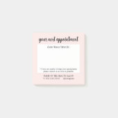 Schattige Kale Roos Handgeschreven Afspraakherinne Post-it® Notes (Voorkant)