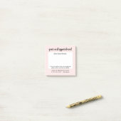 Schattige Kale Roos Handgeschreven Afspraakherinne Post-it® Notes (Op bureau)