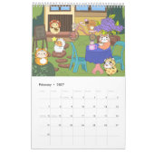 Schattige kalenders kalender (Feb 2027)