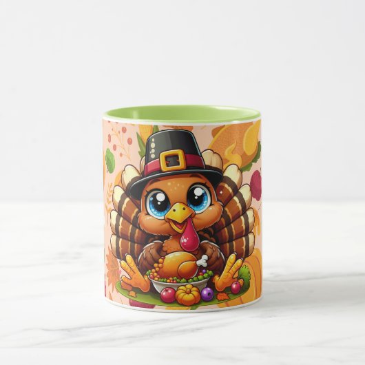 Schattige kalkoen #5 mok (Midden)