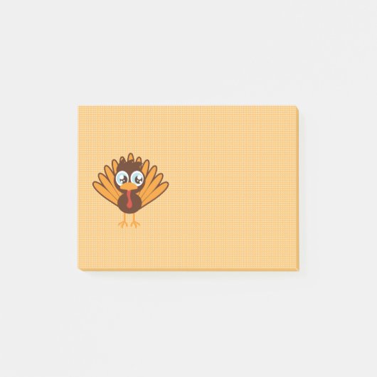 Schattige kalkoen | Thanksgiving |  Post-it® Notes (Voorkant)
