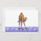 Schattige kameel Baby shower Kaart (Achterkant)